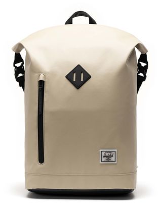 Herschel Roll Top Backpack Weather Resistant Abbey Stone Herschel Roll Top Backpack Weather Resistant Abbey Stone
