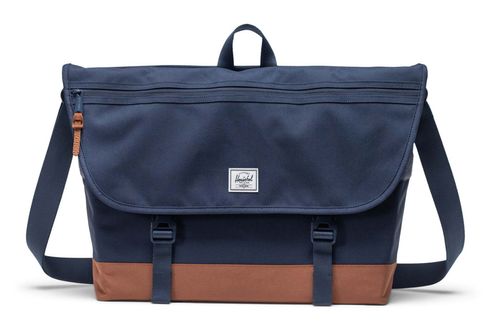 Herschel Cove Messenger L Navy / Saddle Brown