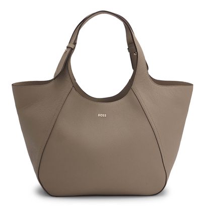 BOSS Lenah Big Tote Bag Open Brown
