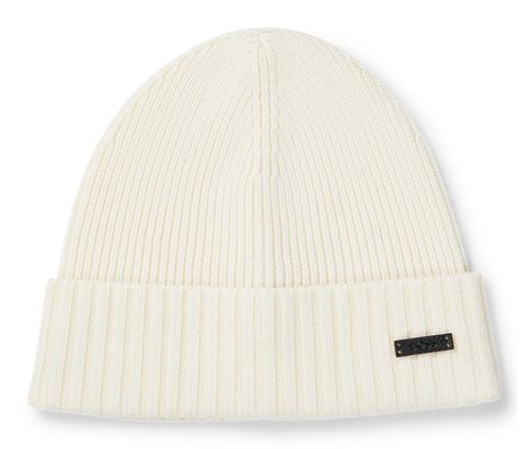 BOSS Fati Beanie Open White