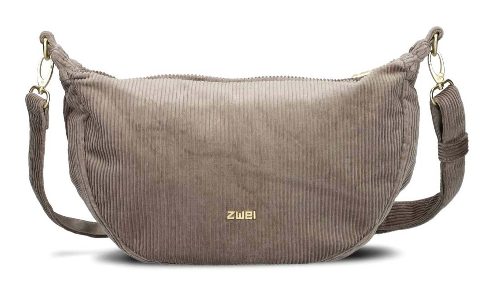 zwei Mademoiselle.M M70 Half-Moon Bag Cord - Mocca