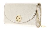 COCCINELLE Nikla Smooth Handbag Smooth Leather Pale Gold