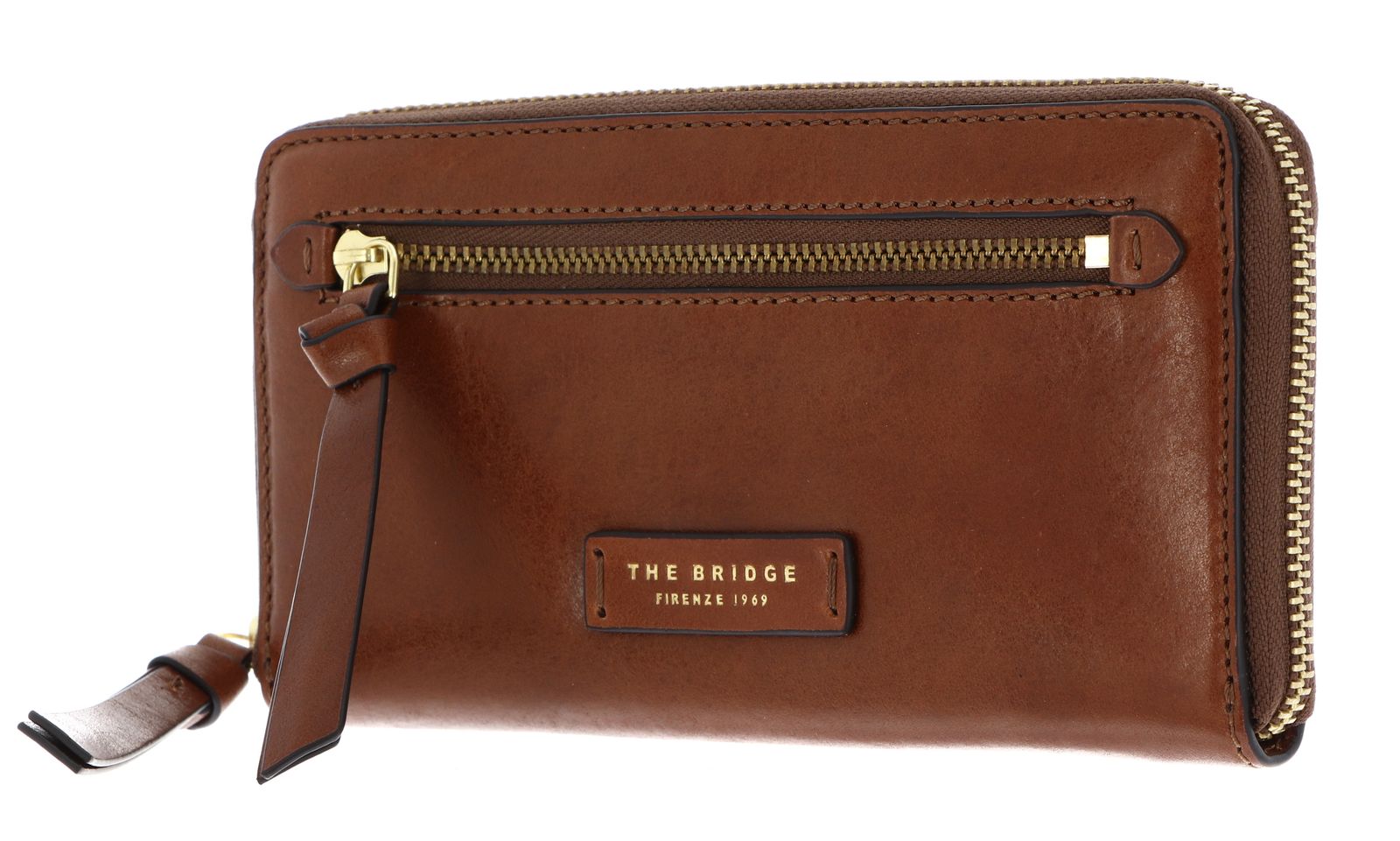 THE BRIDGE Ingrid Zip Around Wallet - Base 55D Marrone 14 / Oro