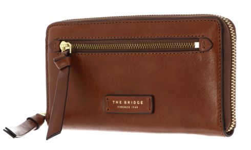 THE BRIDGE Ingrid Zip Around Wallet - Base 55D Marrone 14 / Oro