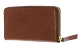 THE BRIDGE Ingrid Zip Around Wallet - Base 55D Marrone 14 / Oro THE BRIDGE Ingrid Zip Around Wallet - Base 55D Marrone 14 / Oro