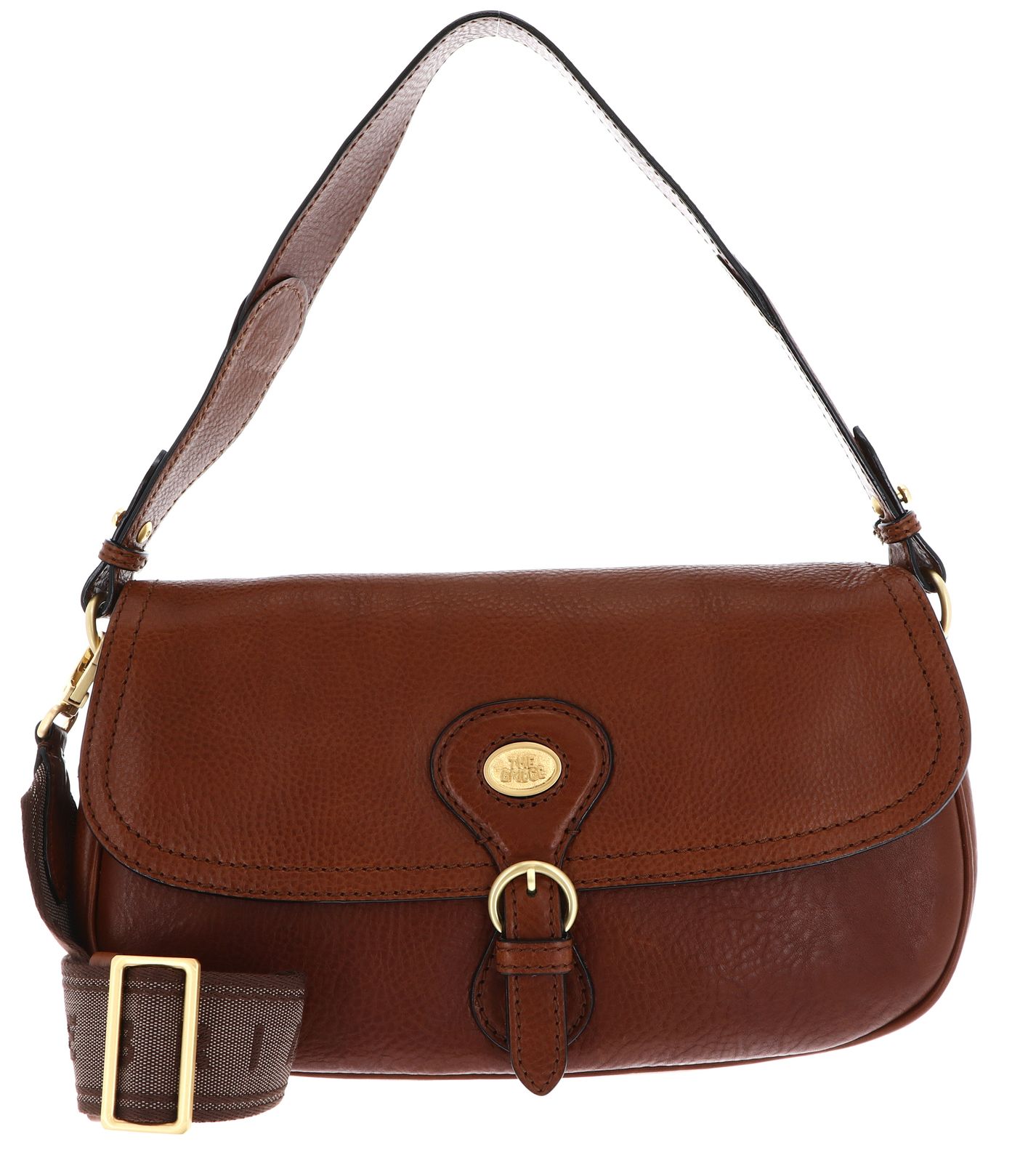 THE BRIDGE Isadora Shoulder Bag Marrone 14 / Oro
