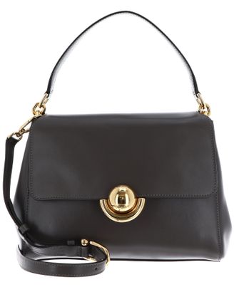 FURLA Vitello Varenne Domus Top Handle Bag S Urban Gray