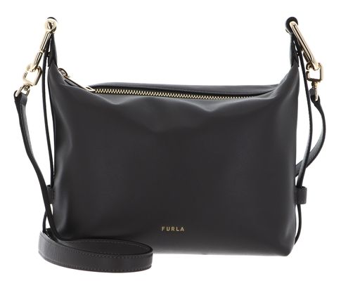 FURLA Vitello Claris Lux Tonie Hobo Bag XS Urban Gray