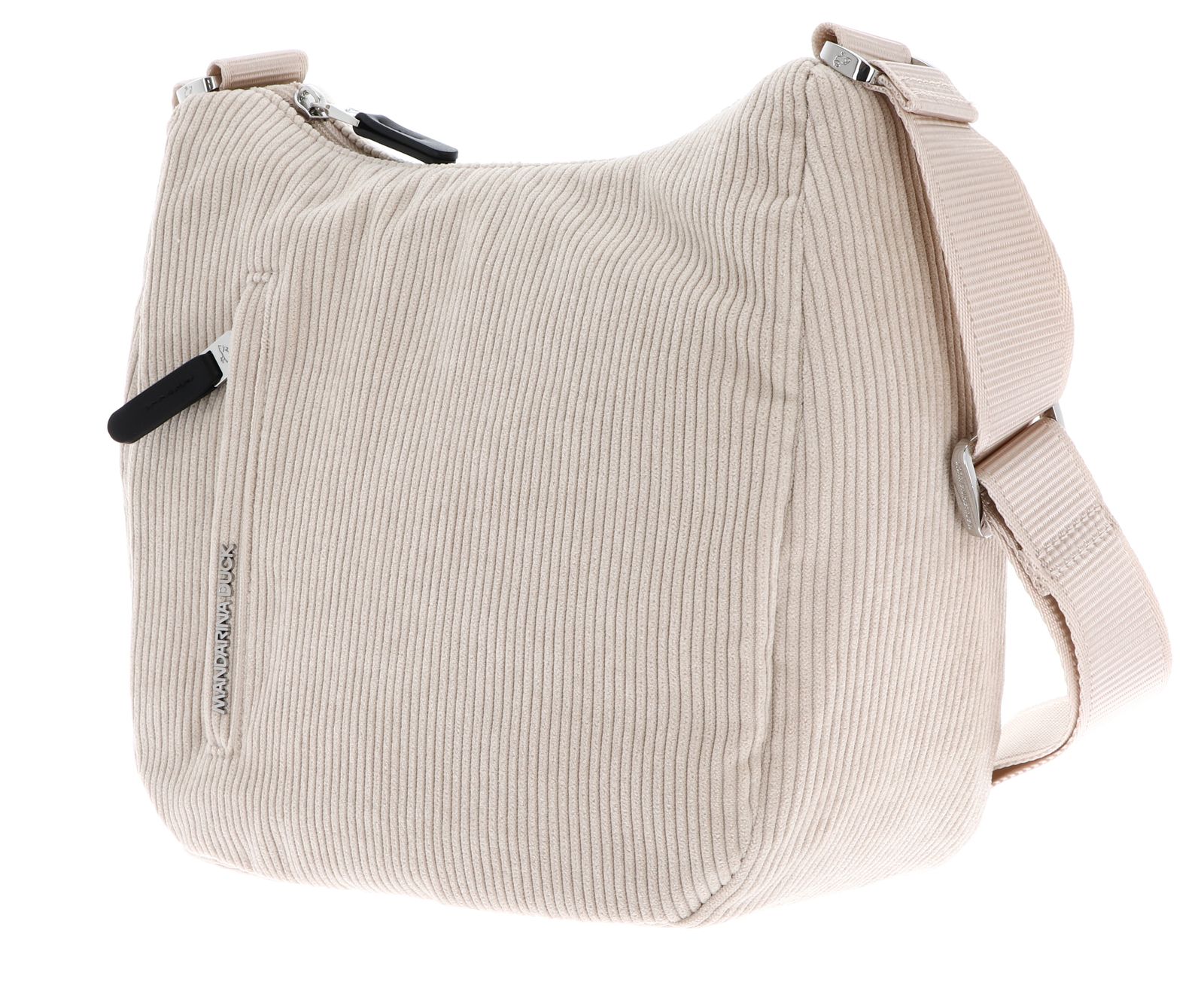 MANDARINA DUCK Hunter Velvet Hobo Bag Cashmere MANDARINA DUCK Hunter Velvet Hobo Bag Cashmere