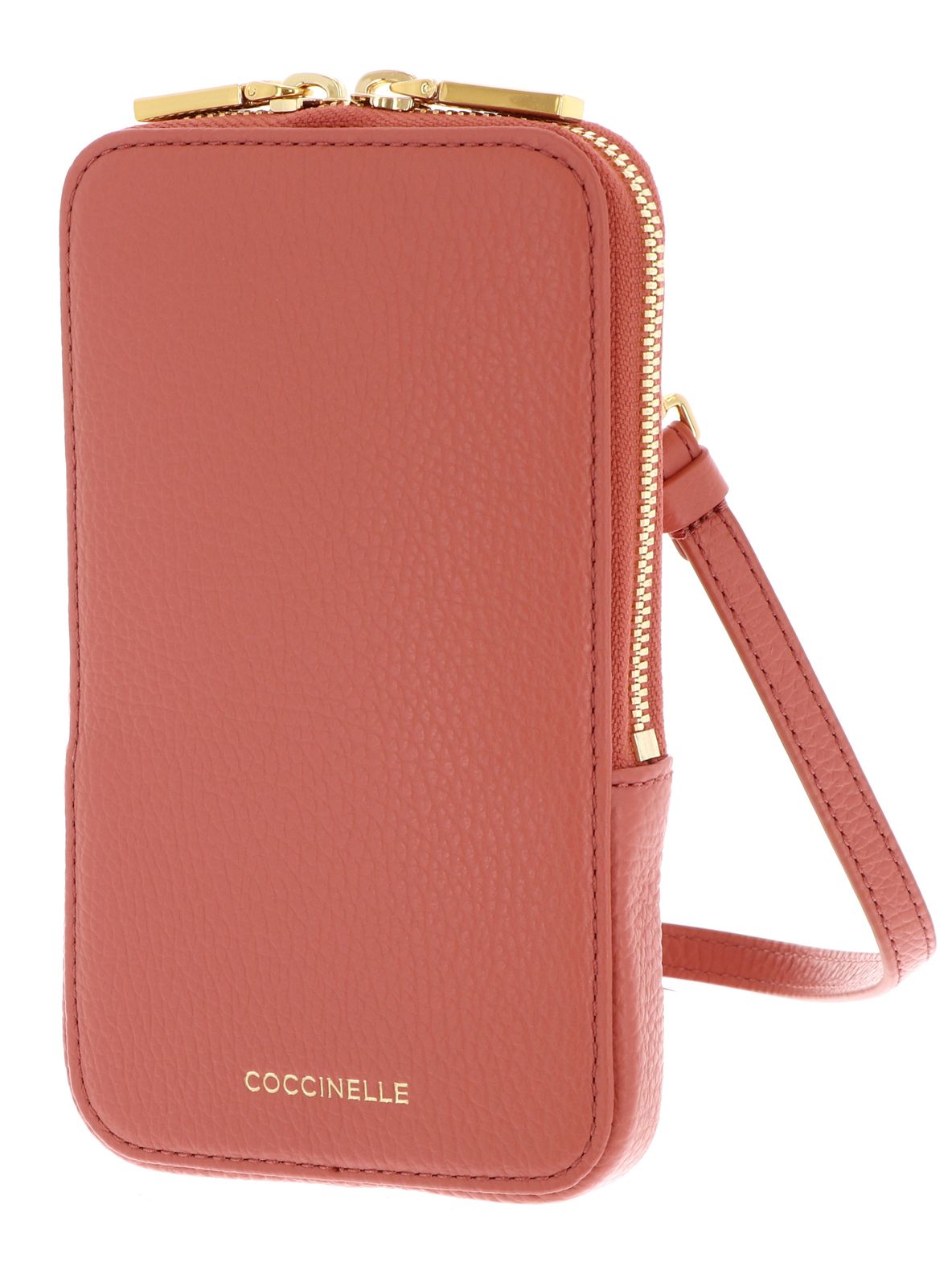 COCCINELLE Flor Hi-Tech Phone Bag Pink Clay COCCINELLE Flor Hi-Tech Phone Bag Pink Clay