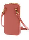 COCCINELLE Flor Hi-Tech Phone Bag Pink Clay