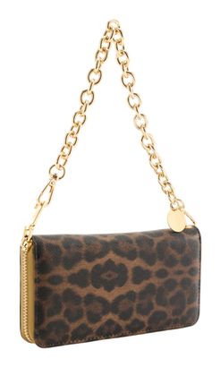 SEIDENFELT MANUFAKTUR Smilla Clutch Leo Brown