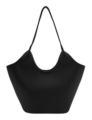 SEIDENFELT MANUFAKTUR Nelma Tulip Shopper Black