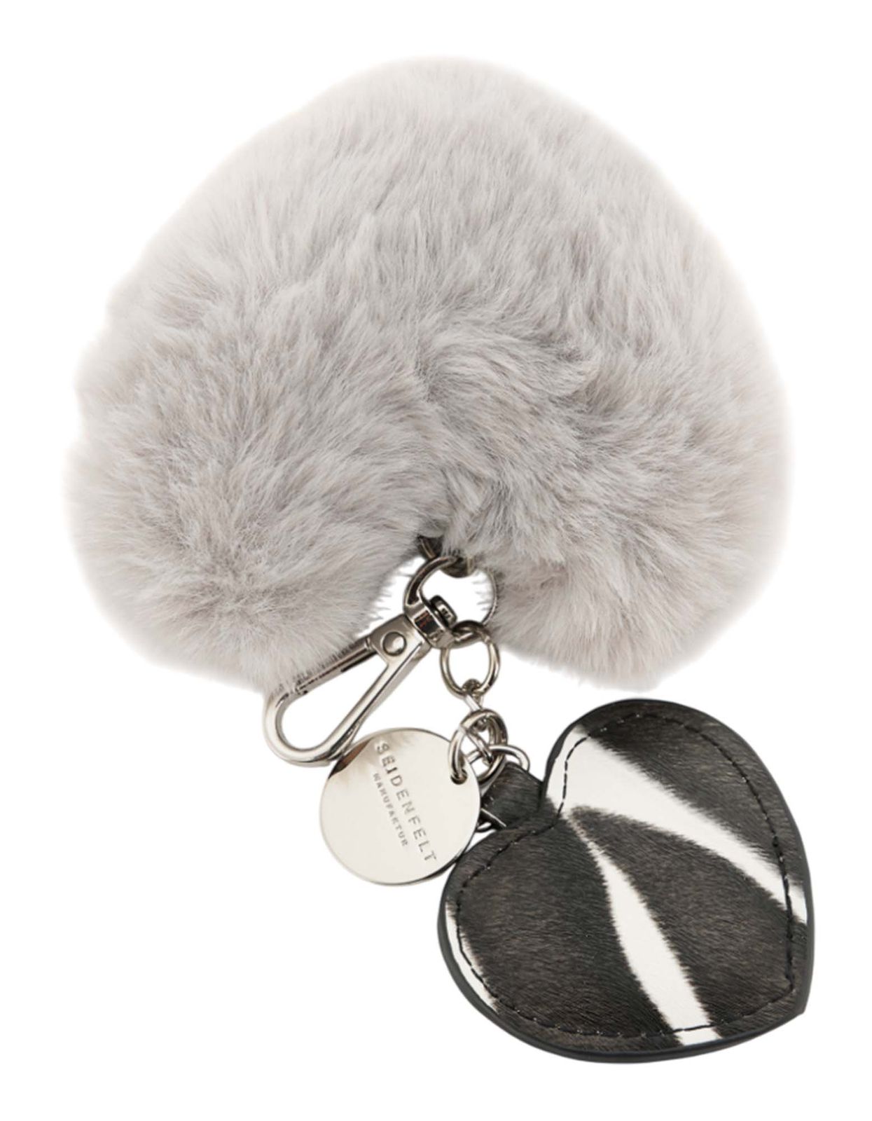 SEIDENFELT MANUFAKTUR Double Heart Charm Zebra SEIDENFELT MANUFAKTUR Double Heart Charm Zebra
