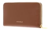 COCCINELLE C-Me Wallet Grained Leather Cognac COCCINELLE C-Me Wallet Grained Leather Cognac