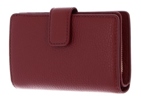 COCCINELLE Metallic Soft Mini Wallet Grained Leather Ribes