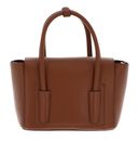 COCCINELLE Double Beat Grained Leather Handbag Cognac COCCINELLE Double Beat Grained Leather Handbag Cognac
