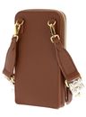 COCCINELLE Pixie Hi-Tech Phone Bag Cognac