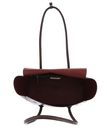 COCCINELLE Double Beat Grained Leather Handbag Brunette