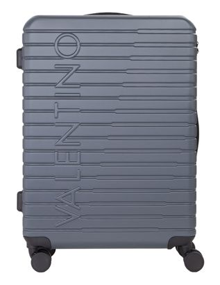 VALENTINO Mercury Carry On Suitcase M Gun Metal