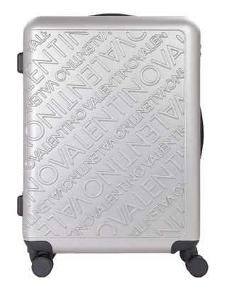 VALENTINO Mars Carry On Suitcase L Silver
