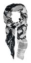 Desigual Newspaper Rectangle Foulard Black