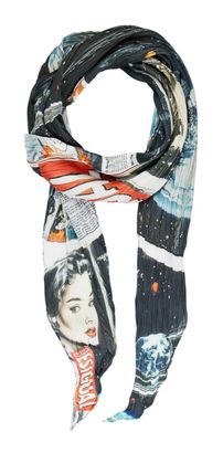 Desigual Foxtrot Wrinkled Foulard Black
