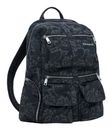 Desigual Chester Whiskey Embroidery Denim Big Backpack Black Desigual Chester Whiskey Embroidery Denim Big Backpack Black