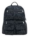 Desigual Chester Whiskey Embroidery Denim Big Backpack Black Desigual Chester Whiskey Embroidery Denim Big Backpack Black