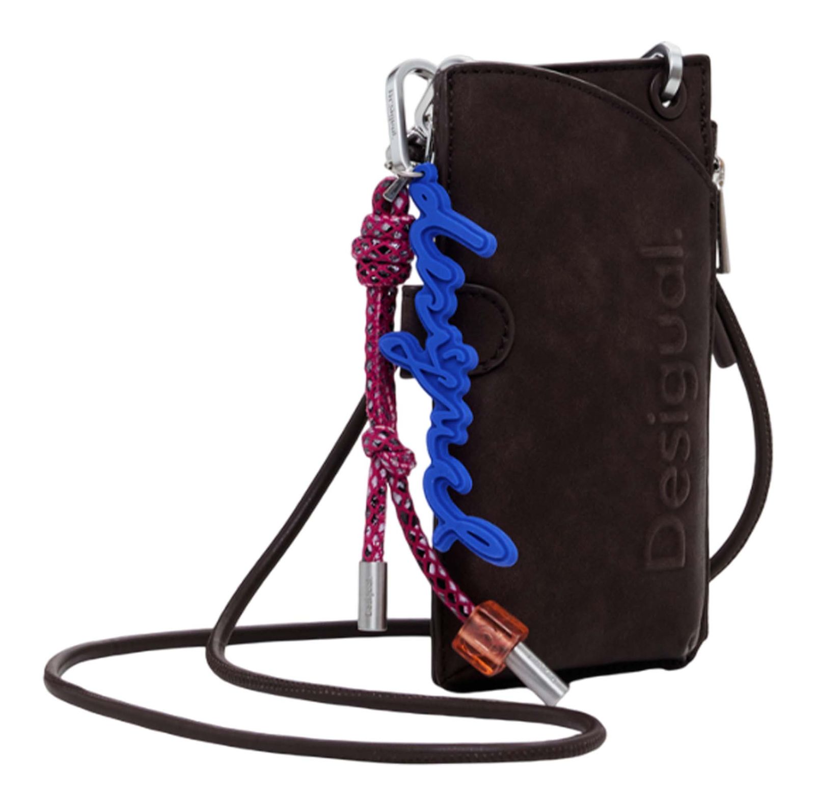 Desigual Half Logo Milton Phone Bag Chocolat Desigual Half Logo Milton Phone Bag Chocolat