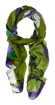 Desigual Foulard Flowers Lacroix Rectangle Moss