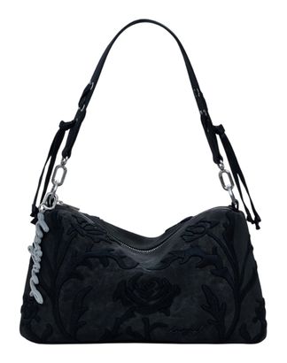 Desigual Bergamo Floral Shoulder Bag Black