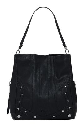 Desigual Loverty Embro Patch Hand Bag Black