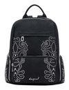 Desigual Chester Poker Face Mini Backpack Black Desigual Chester Poker Face Mini Backpack Black