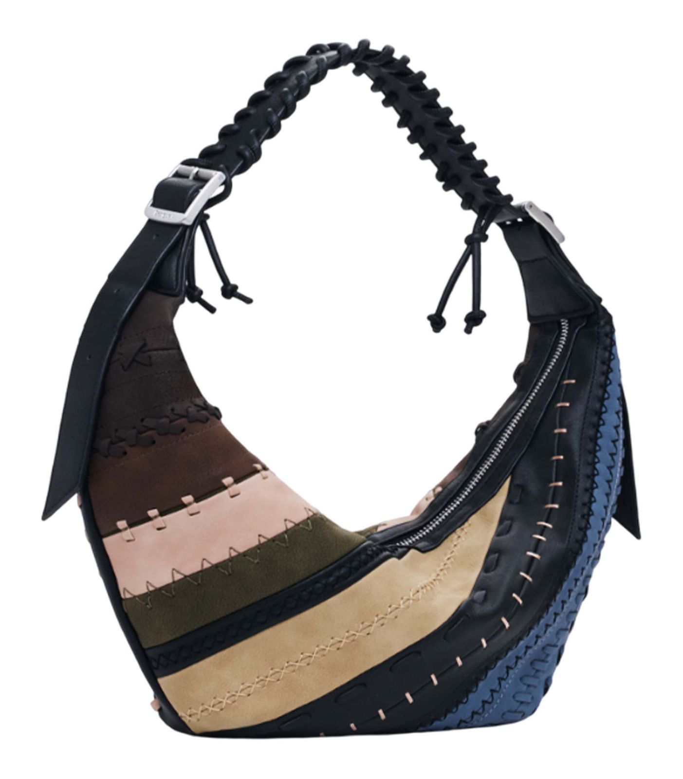 Desigual Quebec Whipstich Patch Crossbody Bag Brown Desigual Quebec Whipstich Patch Crossbody Bag Brown