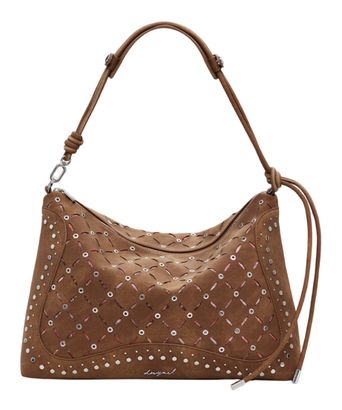 Desigual Leiria Yankee Shoulder Bag Camel