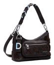 Desigual Medellin Stencil Flower Shoulderbag Chocolate