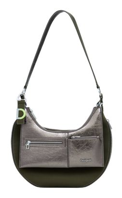 Desigual Delta Lyra Shoulder Bag Verde Oliva