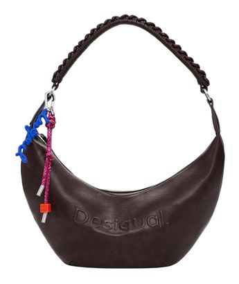 Desigual Zante Half Logo Crossbody Bag Chocolate Desigual Zante Half Logo Crossbody Bag Chocolate