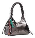 Desigual Montville Half Logo Shoulder Bag Brushed Silver Desigual Montville Half Logo Shoulder Bag Brushed Silver
