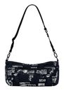 Desigual Donosti Newspaper Hand Bag Black
