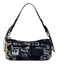 Desigual Donosti Newspaper Hand Bag Black