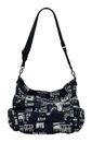 Desigual Arica Newspaper Shoulder Bag Black Desigual Arica Newspaper Shoulder Bag Black
