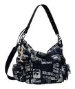 Desigual Arica Newspaper Shoulder Bag Black Desigual Arica Newspaper Shoulder Bag Black