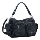 Desigual Habana Whiskey Multipocket Hand Bag Black Desigual Habana Whiskey Multipocket Hand Bag Black