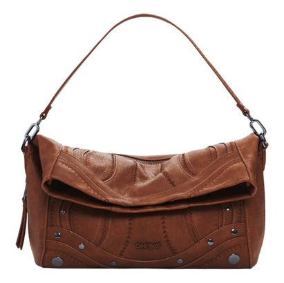 Desigual Loverty Embro Patch Hand Bag Camel
