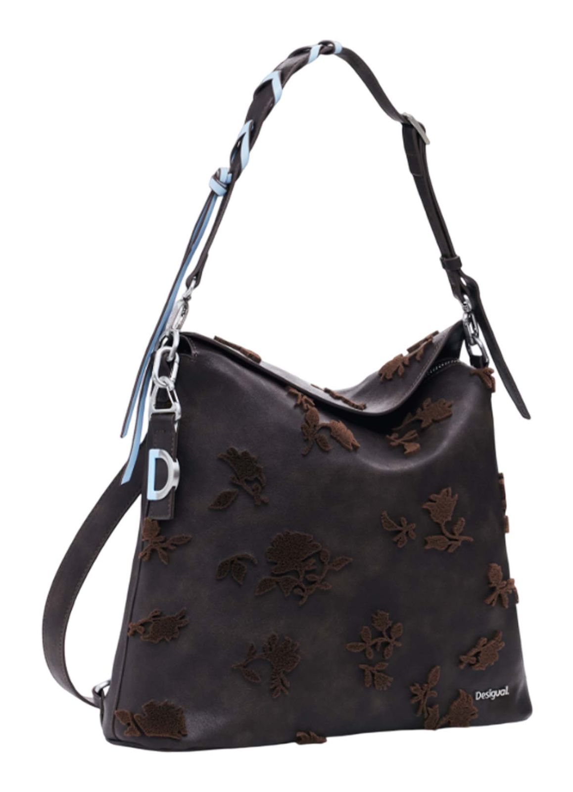 Desigual Jersey 2.0 Stencil Flocado Mini Backpack Chocolate Desigual Jersey 2.0 Stencil Flocado Mini Backpack Chocolate