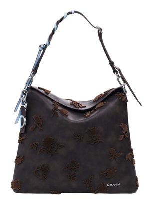 Desigual Jersey 2.0 Stencil Flocado Mini Backpack Chocolate