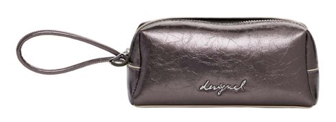 Desigual Mone Capsule Zip Bag Plata Oscura