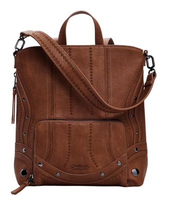Desigual Pretoria Embro Patch Mini Backpack Camel